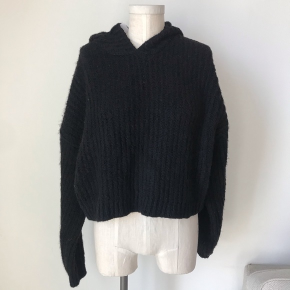 UO Harlow Ribbed Knit Hooded Sweater - Picture 5 of 8